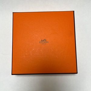 Authentic hermes empty box 6”x6”